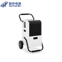 Déshumidificateur électrique portable WETWELLS avec roues universelles 60L/D Meilleur prix