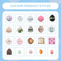 OEM ODM Esponja de Maquillaje Facial, Accesorios de Belleza, Esponja Suave para Corrector, Herramientas de Belleza, Base de Maquillaje, Colorete, Esponja Premium para Polvo Facial