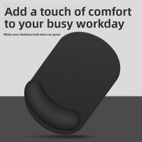 Tapis de souris ergonomique en silicone avec repose-poignet antidérapant – Vente en gros transfrontalière