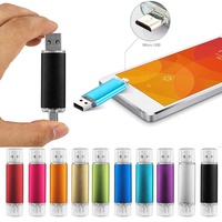 Logo personnalisé Intelligent OTG USB Lecteur Flash 2.0 Android téléphone et Ordinateur 4gb 16gb 32gb 64gb Bâton de Mémoire 8 go 128 go