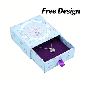 Caja de Embalaje de Terciopelo para Joyería, Elegante, Personalizada, con Diseño de Dibujos Animados, Biodegradable, para Regalo, Venta al por Mayor - Product Image 1