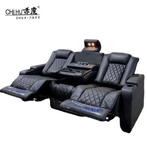 Super Promo <span class=keywords><strong>Fauteuil</strong></span> de Cinéma Maison Électrique Inclinable Canapé Chaise de Film avec Table Villa Théâtre Meubles Canapés et Sièges Inclinables - Product Image 1