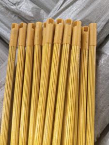 Mango de escoba de madera recubierto de PVC Color personalizado de alta calidad/Palos de fregona de madera/mango <span class=keywords><strong>Broomo</strong></span> - Product Image 6
