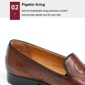 OEM Custom Comfort Tassel <strong>Loafers</strong> Hand-carved British Retro Distressed Cowhide Leather Spring Summer Men's Slip-on Shoes - Product Image 4