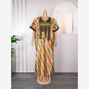 Robe Boubou <span class=keywords><strong>Africaine</strong></span> Grande Taille - Longue Robe Ample Imprimée Ankara pour Usage Quotidien et Soirées, Style Vintage Ethnique pour Femme - Product Image 4