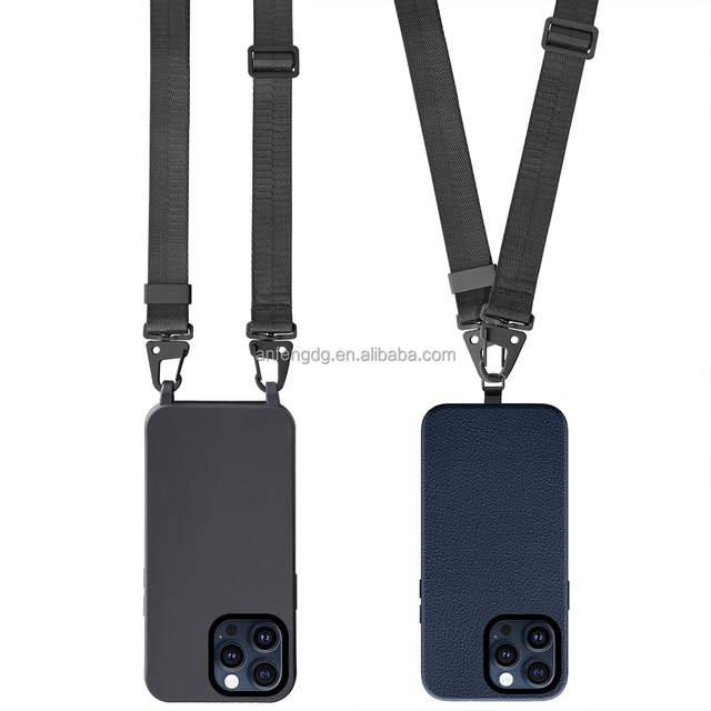 Multi-Function Metal Buckle Mobile Phone Lanyard with Double Head Diagonal Span and Back Strap Rope