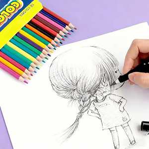Juego de 12 Lápices de Colores a Base de Aceite en Caja, de 7 Pulgadas, para Dibujo y Pintura, para Estudiantes y Niños, Venta al por Mayor, Lápices Especiales - Product Image 4