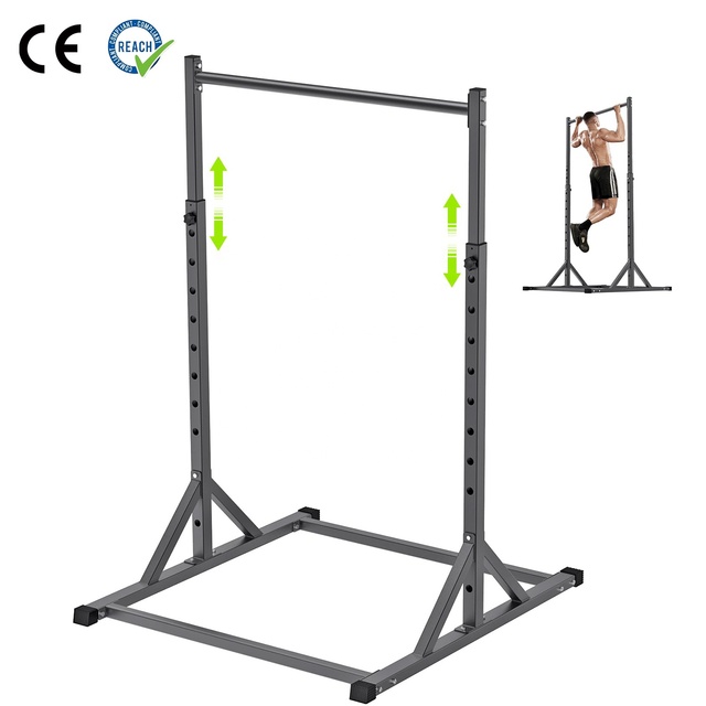 VIGFIT Adjustable Pull up Station Multifunction Pull up Bar Fully Welded 500 Lbs Capacity Power Tower Dip Station for Home Gym