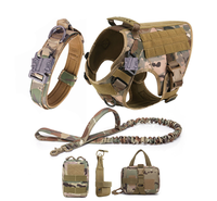 Ensemble de harnais personnalisé pour meilleur chien harnais de gilet réglable pour chien harnais tactique pour chien