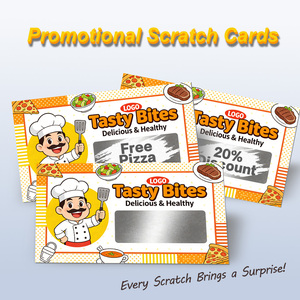 Tarjetas Rasca y Gana Promocionales para Tiendas de Alimentos con Diseño de Logotipo Personalizado <span class=keywords><strong>Gratuito</strong></span>, con Cartón para Impulsar las Ventas - Product Image 2
