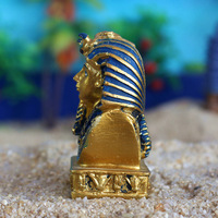 Statue de pharaon roi mort, peinte à la main en résine, art antique, momie de l'Égypte ancienne, figurine de décoration d'intérieur, modèle miniature