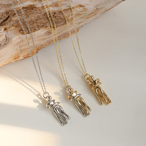 Collana dell'Amore Eterno Bicolore, Gioiello Regalo Caldo e Alla Moda per Coppie, Vendita All'Ingrosso per Uomo e Donna - Product Image 4