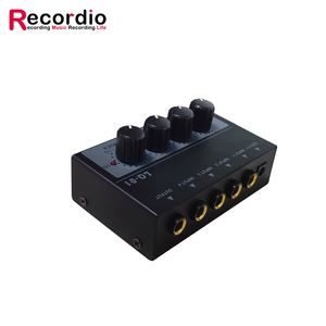 Mezclador GAX-LQ01 de 4 Canales, 4 Entradas y 1 Salida, Interfaz de Audio Mini Portátil de 5V CC para Micrófono, Guitarra, Bajo y Teclado - Product Image 1