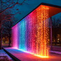 Lumière décorative commerciale à fibres optiques RGB, IP65, étanche en extérieur, pour la place, l'arbre, l'aménagement architectural, les lumières extérieures