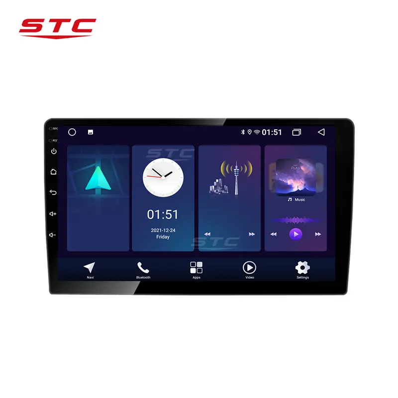 Factory price 10 inch IPS 2+32GB 4 core Android 10 WiFi BT GPS DSP Autoradio android Car Dvd Player