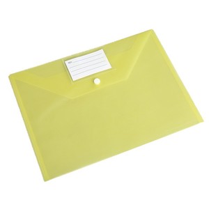 Large Capacity A4 Transparent Clasp <strong>File</strong> Bag, <strong>PP</strong> <strong>Plastic</strong> Waterproof Inspection Office Information Storage Solid Color <strong>Folder</strong> - Product Image 5