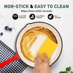 Lovfe, 7 Uds., cacerola holandesa no tóxica para horno, brasero, parrilla para asar, sartén, juego de utensilios de cocina de hierro fundido esmaltado - Product Image 5