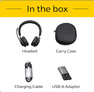 <span class=keywords><strong>Casque</strong></span> sans fil stéréo <span class=keywords><strong>Jabra</strong></span> Evolve2 65 UC avec micro Link380a, batterie 37H - Product Image 6