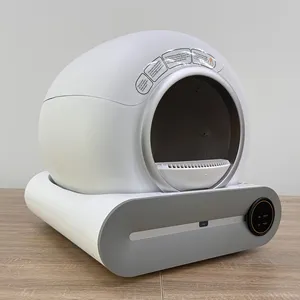 No Smell Electric Litter Box Automatic Timed Cat Toilet TUYA App Control Self Cleaning Cat Litter Box For 3.3-17lbs Cats