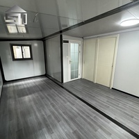 Maisons préfabriquées de luxe en conteneurs de 20 pieds avec 2 chambres, maison extensible en conteneurs, pod de camping, espace préfabriqué, cabane portable pour hôtel