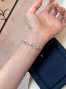 S925 Sterling Silver Inlaid Zircon Gourd <b>Bracelet</b> Dainty Lucky Charm Jewelry Gift For Women Girls Daily Casual <b>Stacking</b> Wear - Product Image 6