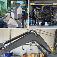 Mini-excavatrice compacte sur chenilles de 6 tonnes et petite pelle hydraulique pour la construction urbaine