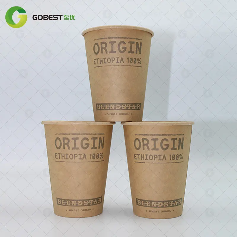 Factory Direct Sale Packaging Papercup Custom Paper Cup For Hot Drink Printed Cup Porta Vaso Pla Coffee 16 Oz