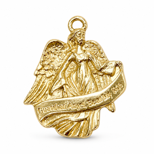 Alloy Embossed Praying Guardian Angel Pendant Christian Faith Jewelry Baptism <b>Confirmation</b> Religious Souvenir <b>Gift</b> - Product Image 3