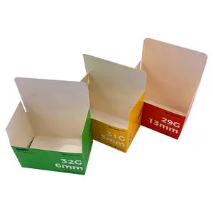 Angelol Boîte d'emballage en papier pliante personnalisée en couleur avec verrouillage automatique pour médicaments