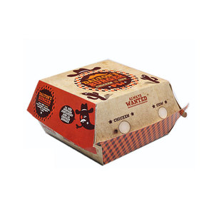 フルカラーCMYKオフセット印刷 バーガーボックス カスタム 高品質紙製ハンバーガーボックス - Product Image 5