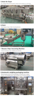 Bananenchipsmachine, plantainchipslijn, elektrische snijmachine, automatische frituurlijn, roestvrij staal, 100 kg/uur