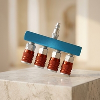 Outils pneumatiques, système de déviation pneumatique à quatre voies, système d'échappement, 4 tuyaux de distribution d'air, ensemble de tuyaux de gaz à connexion rapide américaine