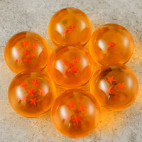 4 tailles d'étoiles de haute qualité Anime DBZ Acrylic Crystal Star ball Resin Crafts 7pcs dans une boîte cadeau