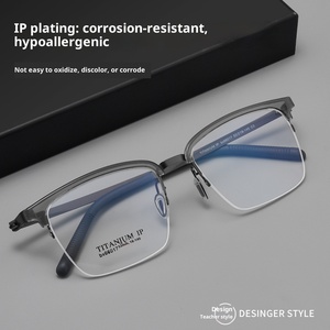 Nuevas <span class=keywords><strong>gafas</strong></span> graduadas Unisex <span class=keywords><strong>de</strong></span> Wuchang para leer, monturas <span class=keywords><strong>de</strong></span> <span class=keywords><strong>gafas</strong></span> ultraligeras <span class=keywords><strong>de</strong></span> medio marco rectangulares a rayas antirreflectantes - Product Image 2