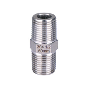 อะแดปเตอร์เกลียวภายนอกคู่สแตนเลส 1/2 นิ้ว 50 มม. สำหรับท่อน้ำ - Product Image 1