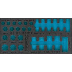 HAZET - 163-489L Inserto de espuma suave de 2 componentes para 163-489/28 - EAN 4000896207763 TALLERES DE ROTACIÓN BANDEJAS VACÍAS - Product Image 1