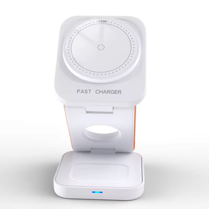 Caricabatterie Wireless 3 in1 pieghevole per <span class=keywords><strong>Apple</strong></span> Watch Chargeur <span class=keywords><strong>iphone</strong></span> stazione di ricarica Wireless - Product Image 2