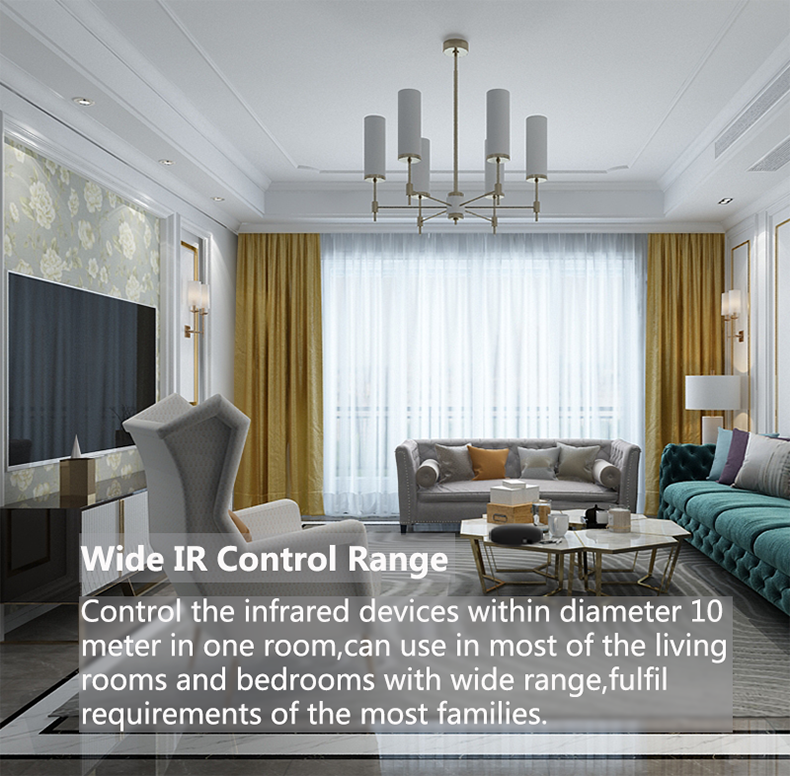 Tuya Smart WiFi Universal IR Remote Temperature Humidity Sensor for Air Conditioner TV AC Works Smart IR Humidity sensor