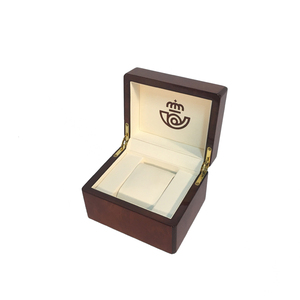 Lujo marrón Flip Piano laca reloj de madera caja - Product Image 2