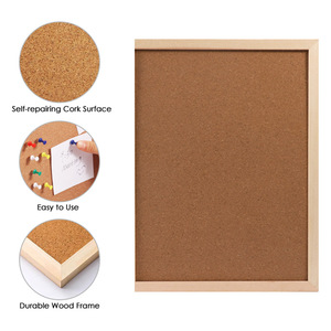 Tableau d'affichage combiné en liège et tableau blanc encadré en bois, double fonctionnalité, 16x24 pouces, faible MOQ, pour salle de classe, maison, école et bureau - Product Image 3