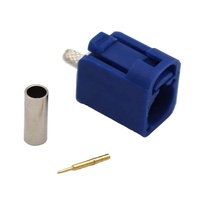 Connecteur à sertir femelle Fakra SMB pour câble RG174 bleu type C étanche A B C D E F G H I K Z Type