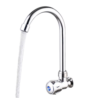 Robinet d'évier de cuisine à ouverture rapide, eau froide uniquement, NES-CAZ11, tête de pulvérisation universelle, évier mural pour légumes, style luxe léger
