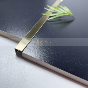 Stainless Steel U Shaped Ceramic <b>Tile</b> Edge Trim for Apartment Bathrooms-Durable & Waterproof JYFMETAL Brand 5+ Year Warranty - Product Image 4