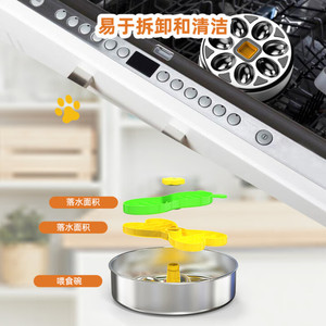 Tazón de Alimentación Lenta de Acero Inoxidable Npet para Perros y Gatos, Tazón para Comida de Mascotas con Diseño Antideslizante, Forma Redondeada, Color Plateado - Product Image 4