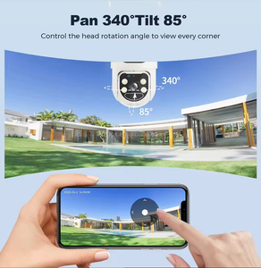 กล้องวงจรปิดรักษาความปลอดภัยพลังงานแสงอาทิตย์ 4MP AOV 4G EU แบบ PTZ กล้องคู่สำหรับภายนอกอาคาร พร้อมซิมการ์ด <span class=keywords><strong>Yoosee</strong></span> - Product Image 6