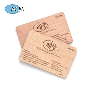 Personnaliser Sans Contact De Contrôle D'accès De Carte De Proximité 125khz Tk4100 Puce Hôtel Créatif En Bois Carte RFID Vierge