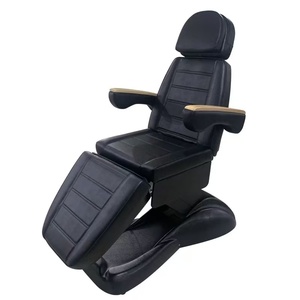 Black Modern Electric 3/4 Motors Facial Physiotherapy Massage Bed SPA Tattoo Salon Beauty <b>Table</b> for Aesthetics - Product Image 1
