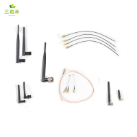 Antenne WIFI 2.4 GHz 5 GHz Canard en caoutchouc inclinable double bande 6 DBi Pigtails avec connecteur RP-SMA Ufl