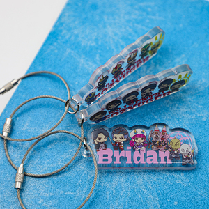 Wholesale Custom Shape UV Printed Thick Plastic <b>Acrylic</b> <b>Block</b> Display Clear <b>Acrylic</b> <b>Block</b> Clear <b>Acrylic</b> Brick with Keyring - Product Image 5
