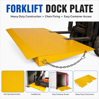 Rampe de chargement de conteneurs pour chariot élévateur robuste, plancher de quai en acier sur mesure pour le chargement et le déchargement